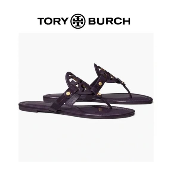 Tory Burch Miller Patent leather sandals NWT - Picture 1 of 13